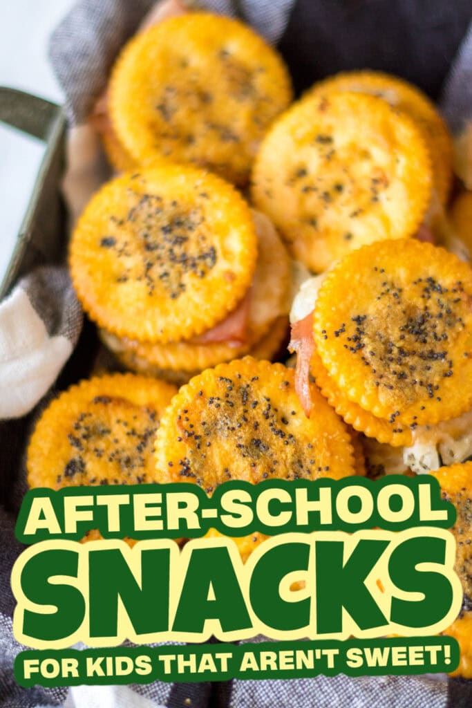 kids school snacks-Buttery Ritz Ham Sandwiches
