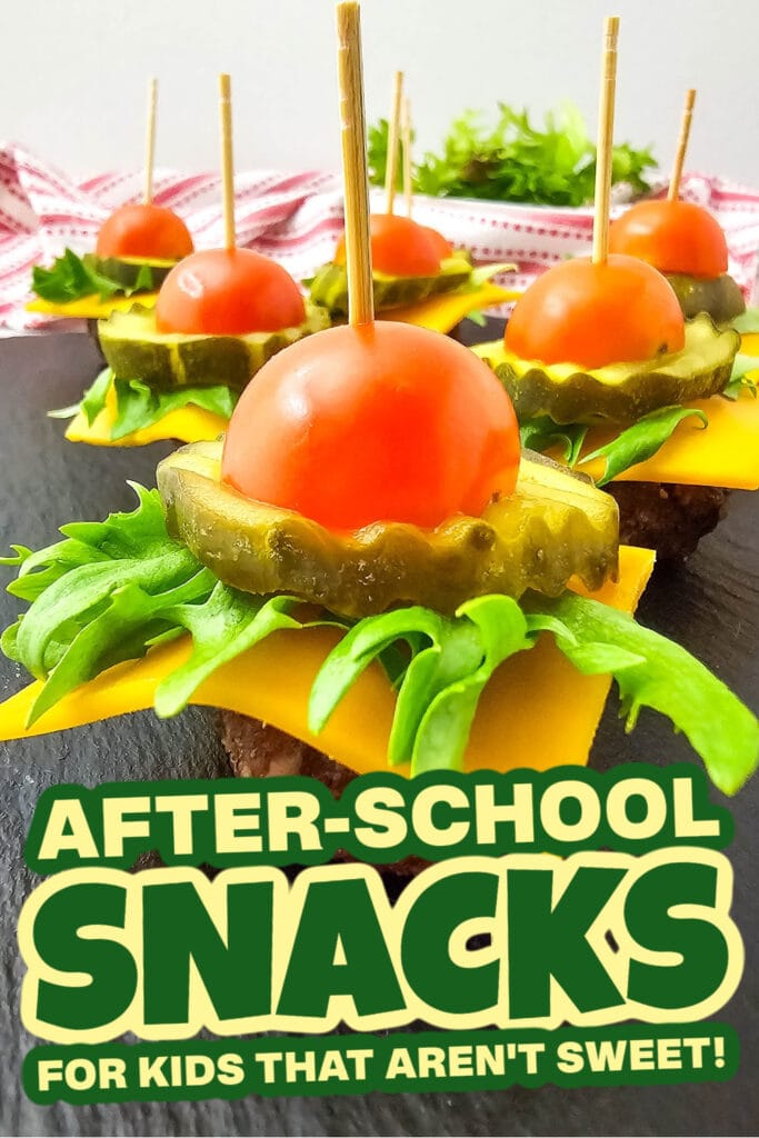 kids school snacks - Mini Cheeseburger Bites