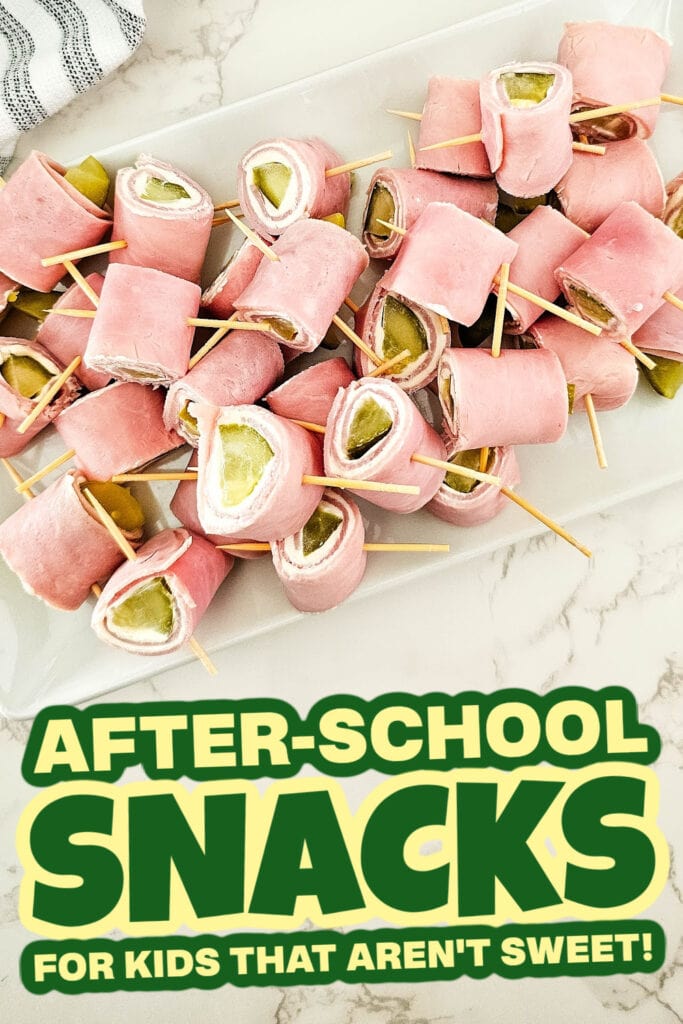 kids school snacks - Pickle Ham Rolls