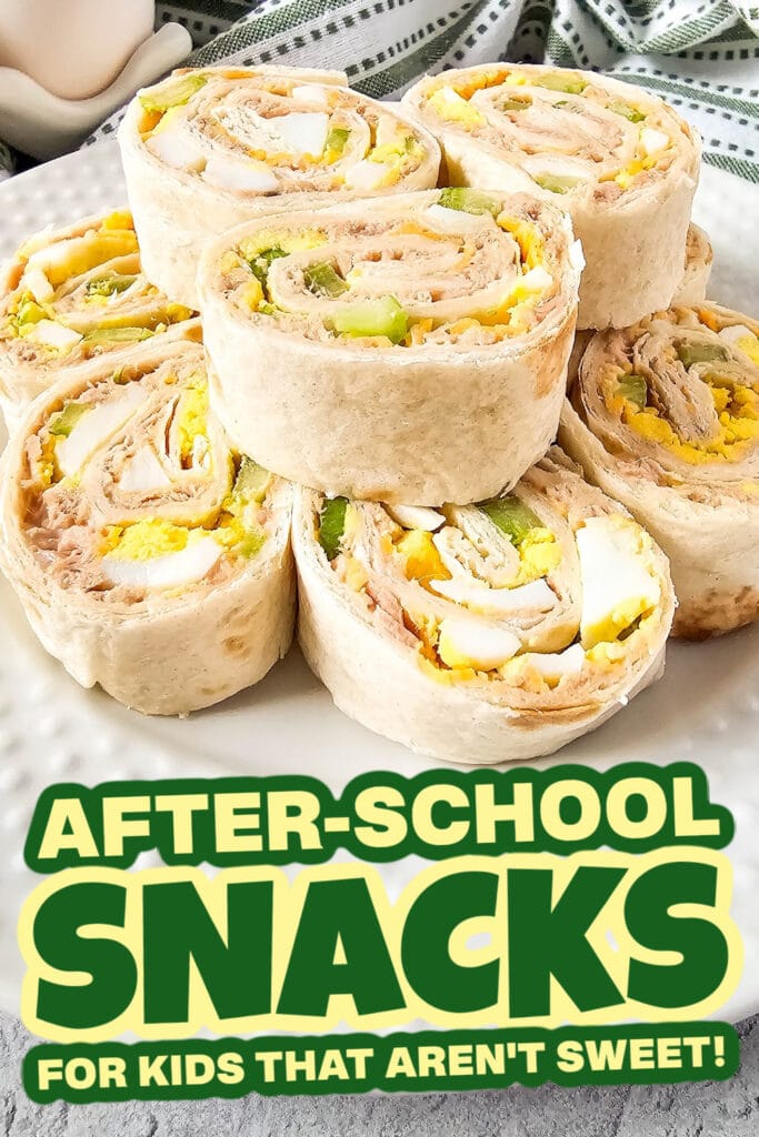 kids school snacks-Tuna Salad Pinwheels