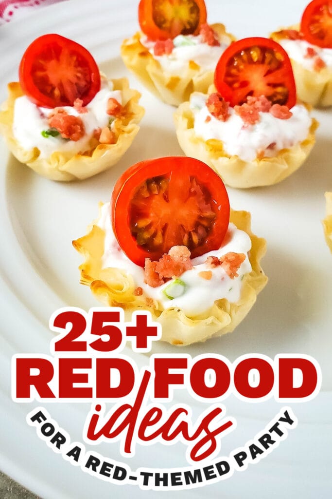 red food ideas - BLT Phyllo Party Bites