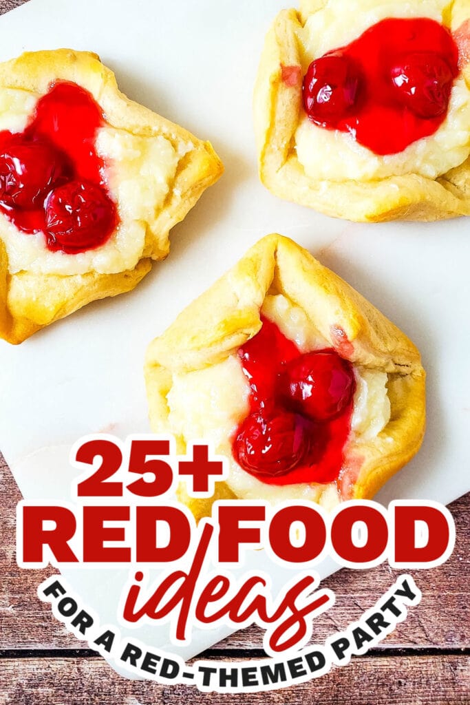 red food ideas - Cherry Cheesecake Crescent Pastries