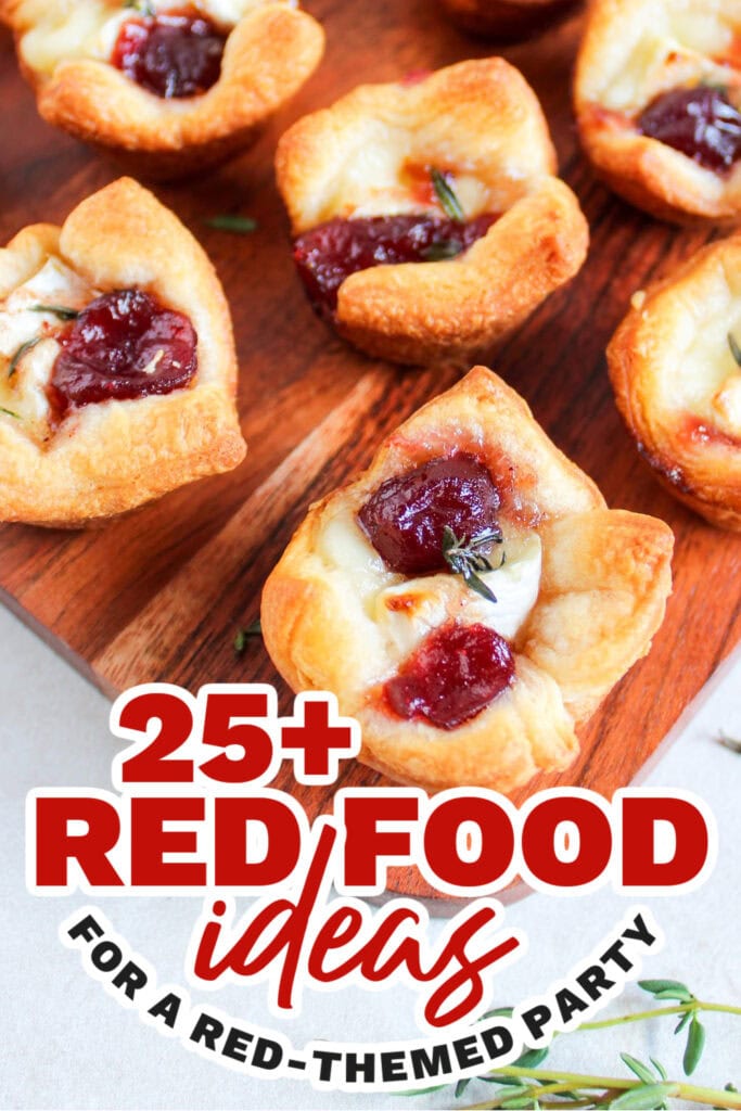 red food ideas - Cranberry Brie Bites
