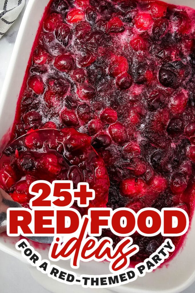 red food ideas - Cranberry Sauce