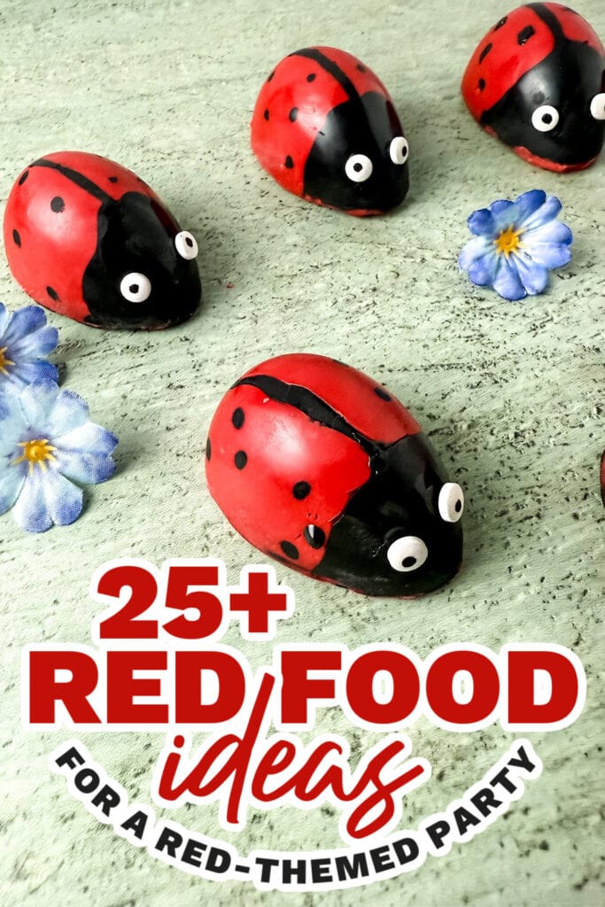 red food ideas - Red Velvet Ladybug Truffles