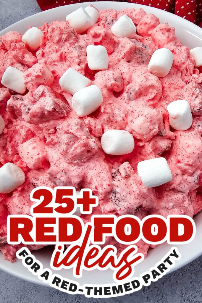 red food ideas -Strawberry Puff Salad