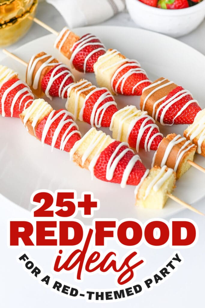 red food ideas - Strawberry Shortcake Kabobs