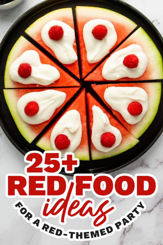 red food ideas -Watermelon Pizza
