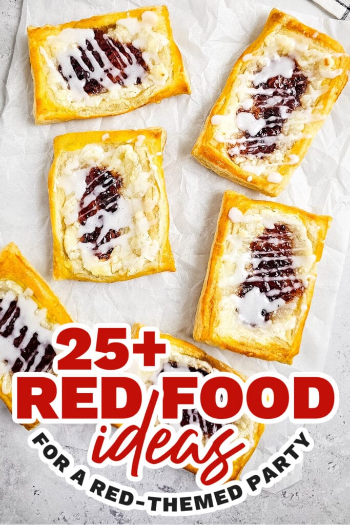 red food ideas - strawberry danishes