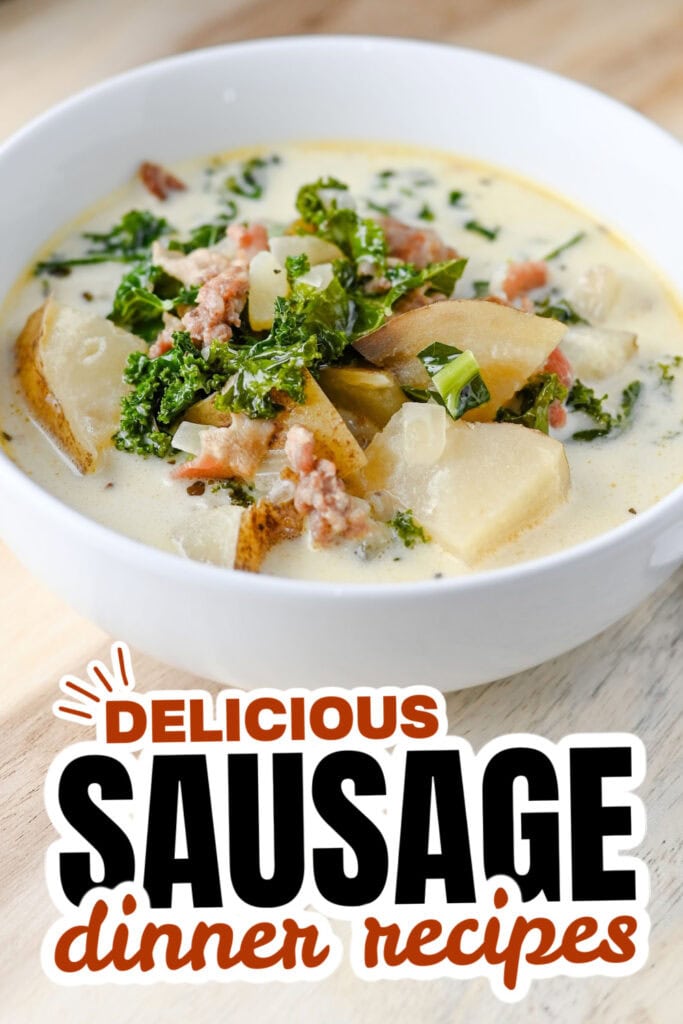 sausage dinner ideas - Creamy Kielbasa Sausage Potato Soup copy 2