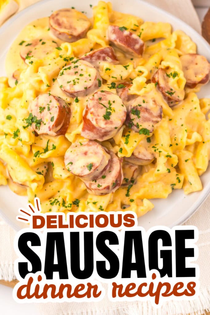 sausage dinner ideas - Healthy Sheet Pan Sausage with Veggies copy