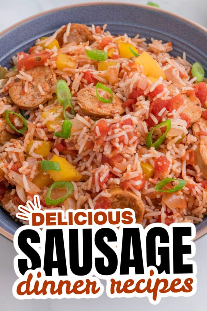 sausage dinner ideas - One Pot Cajun Chicken Sausage and Rice Casserole copy