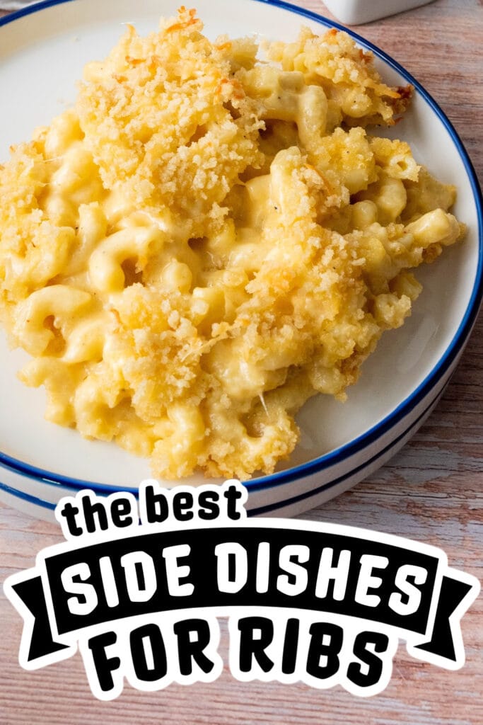 side dishes for ribs - Creamy Baked Mac and Cheese copy