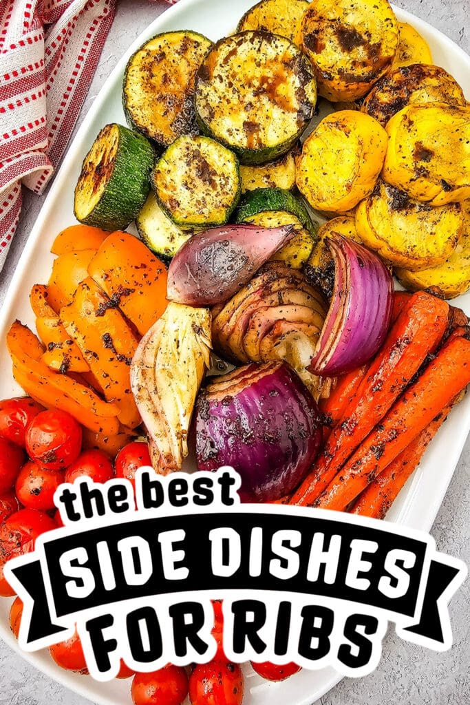 side dishes for ribs - Grilled Vegetable Platter copy