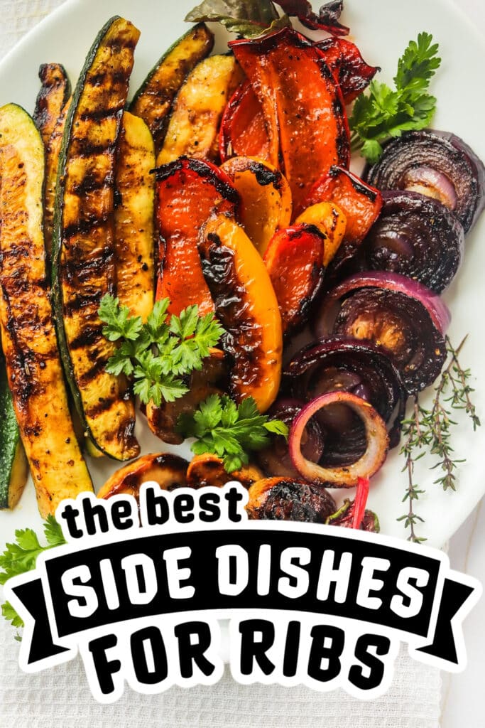 side dishes for ribs - Grilled Vegetables with Balsamic Vinegar & Herbs copy