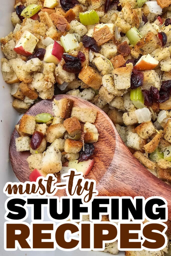 stuffing recipes - Apple Cranberry Turkey Stuffing copy