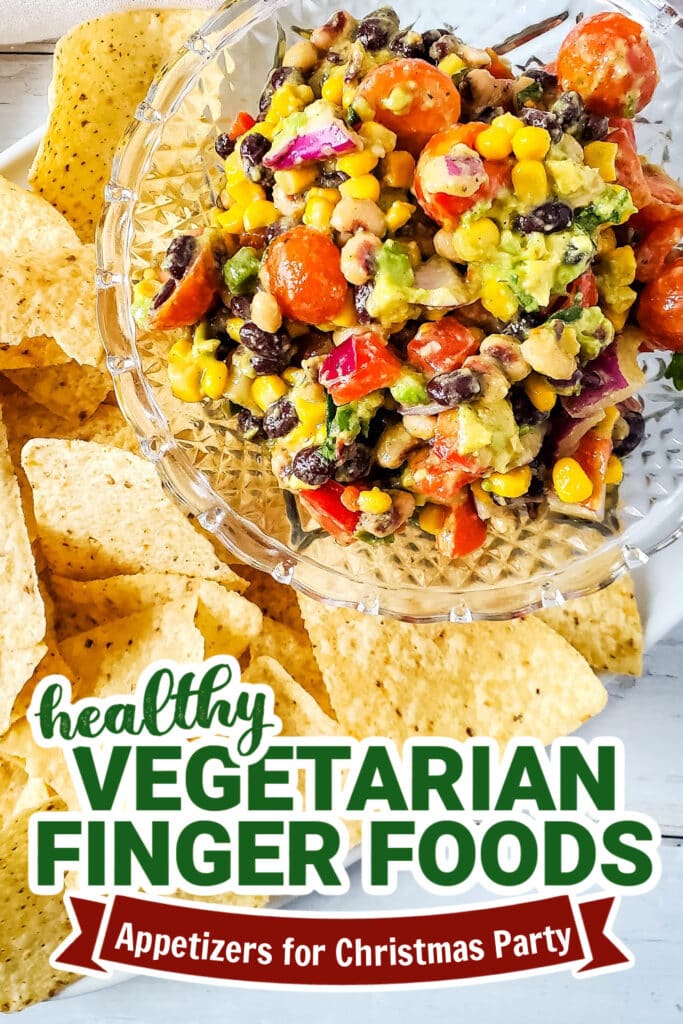 vegetarian appetizers for christmas party - Cowboy Caviar Dip copy