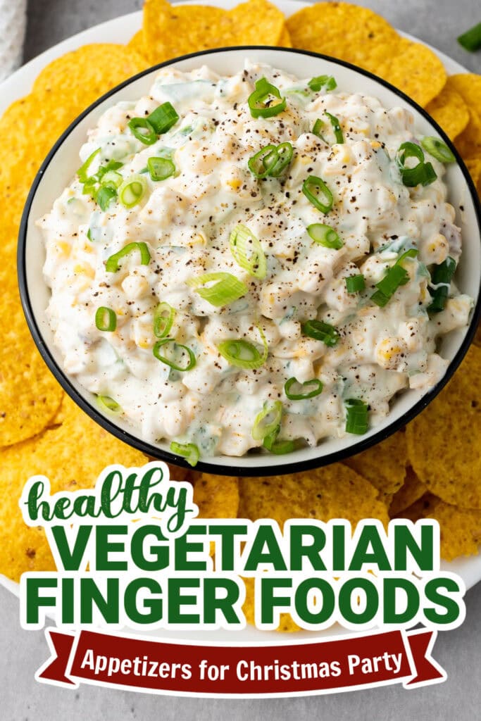 vegetarian appetizers for christmas party - Creamy Corn Dip copy