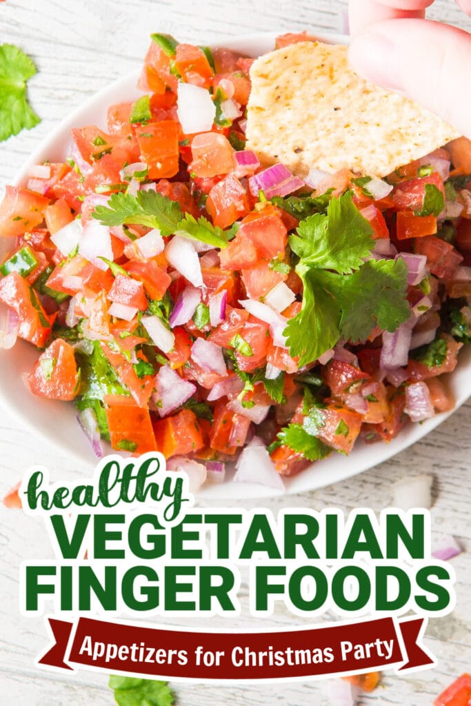 vegetarian appetizers for christmas party - Fresh & Zesty Pico de Gallo Recipe copy