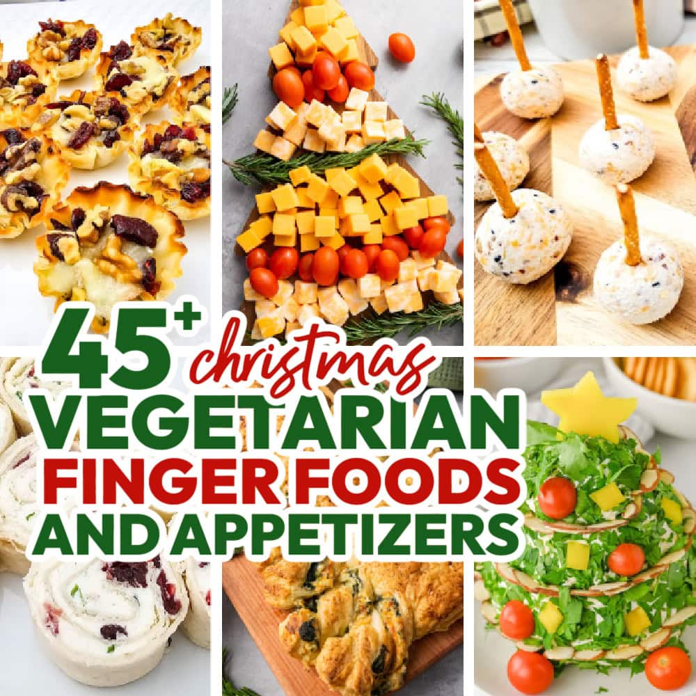 vegetarian finger foods for christmas party featured image copy