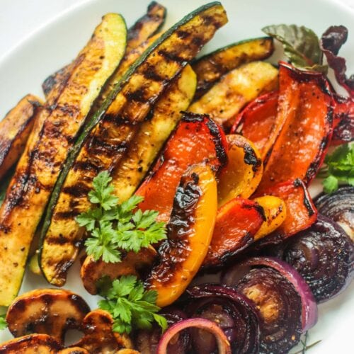 Grilled Vegetables with Balsamic Vinegar and Herbs