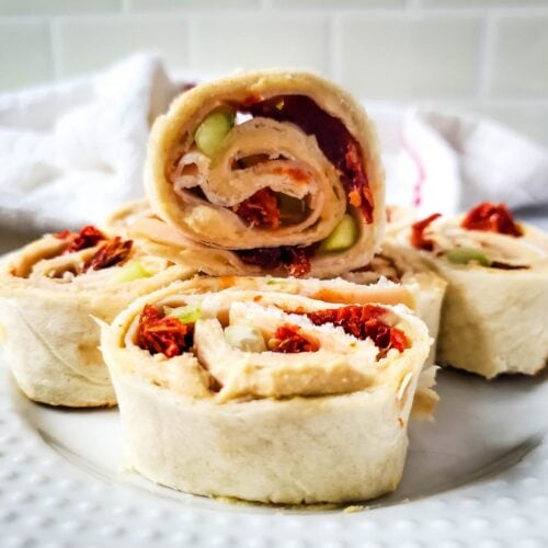Turkey Hummus Pinwheels
