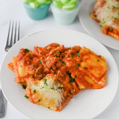 Crockpot Ravioli Lasagna