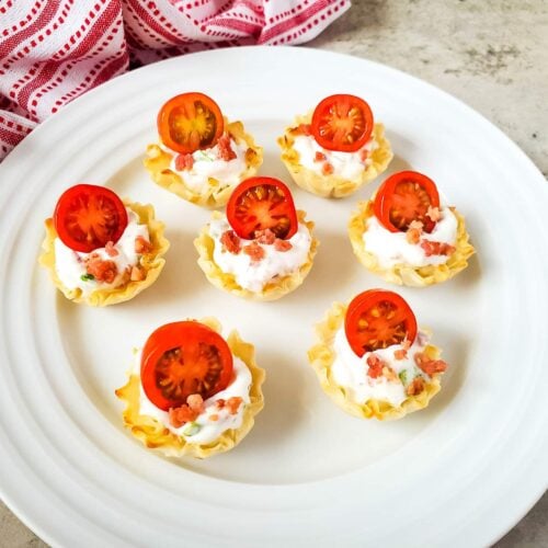 BLT Phyllo Dough Party Bites