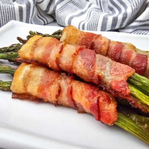 Roasted Bacon Wrapped Asparagus Bundles