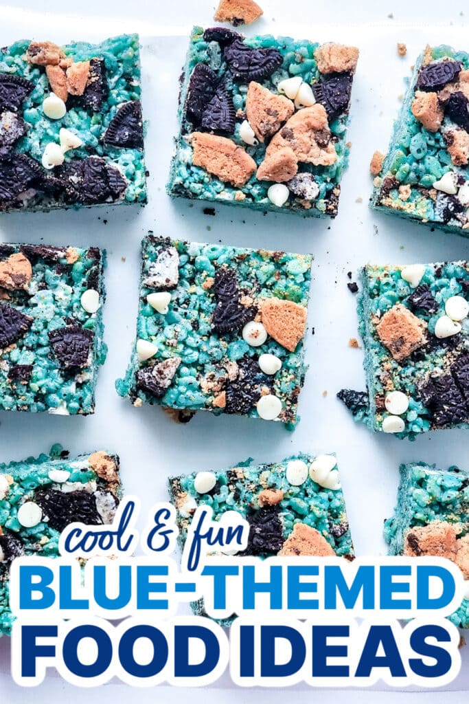 Blue Food Ideas-Cookie Monster Rice Krispie Treats copy