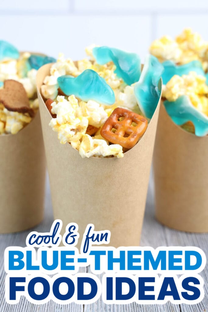Blue Food Ideas-Fin-tastic Shark Snack Cups copy