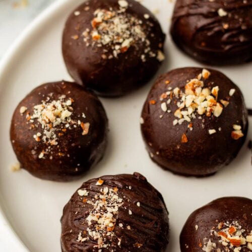 Dark Chocolate Pumpkin Truffles