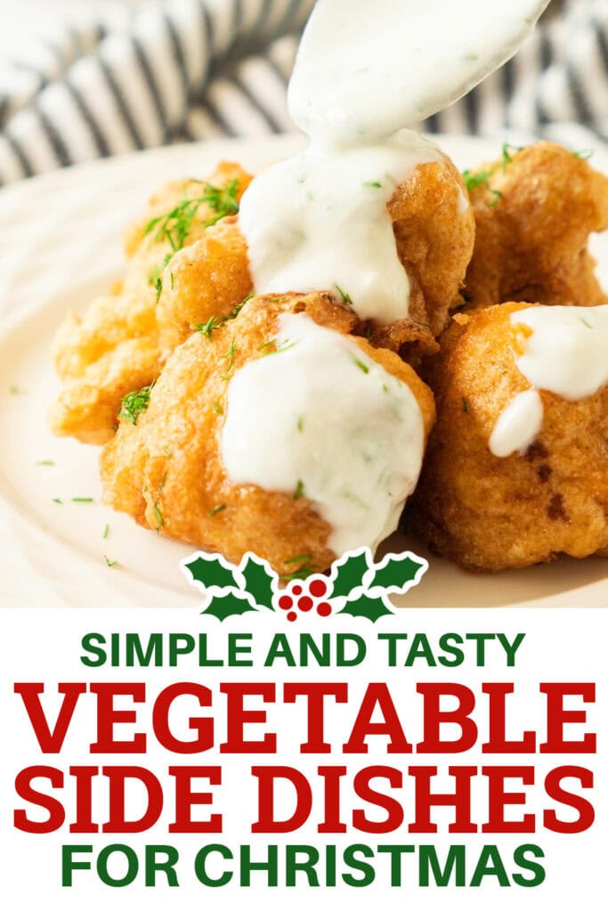 Christmas Vegetable Sides - Crispy Cauliflower Bites
