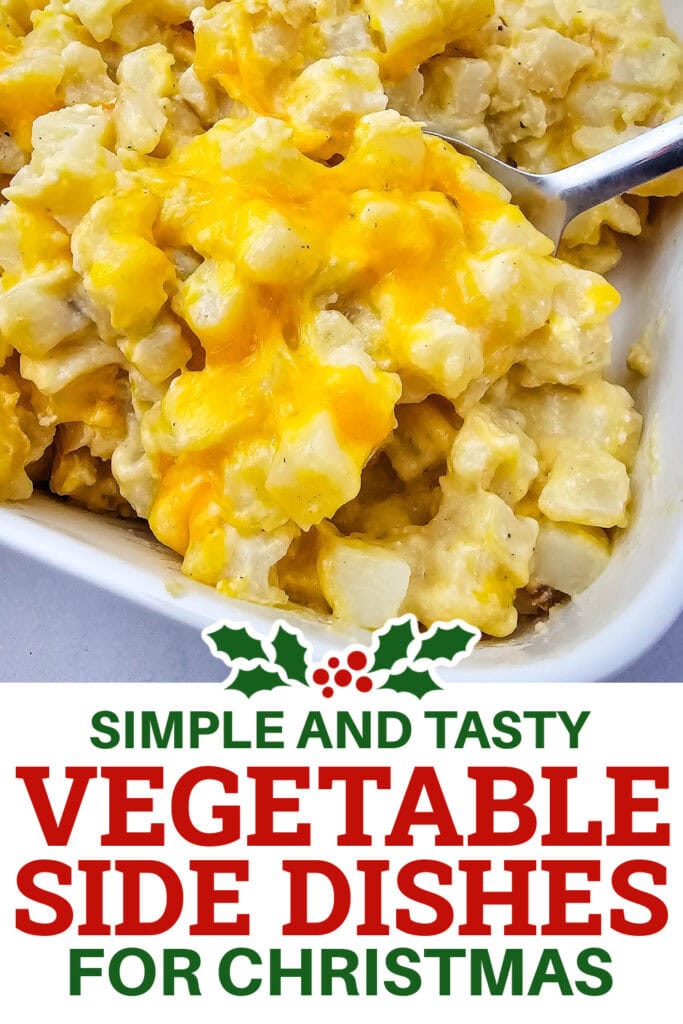 Christmas Vegetable Sides - crockpot creamy and cheesy potatoes copy