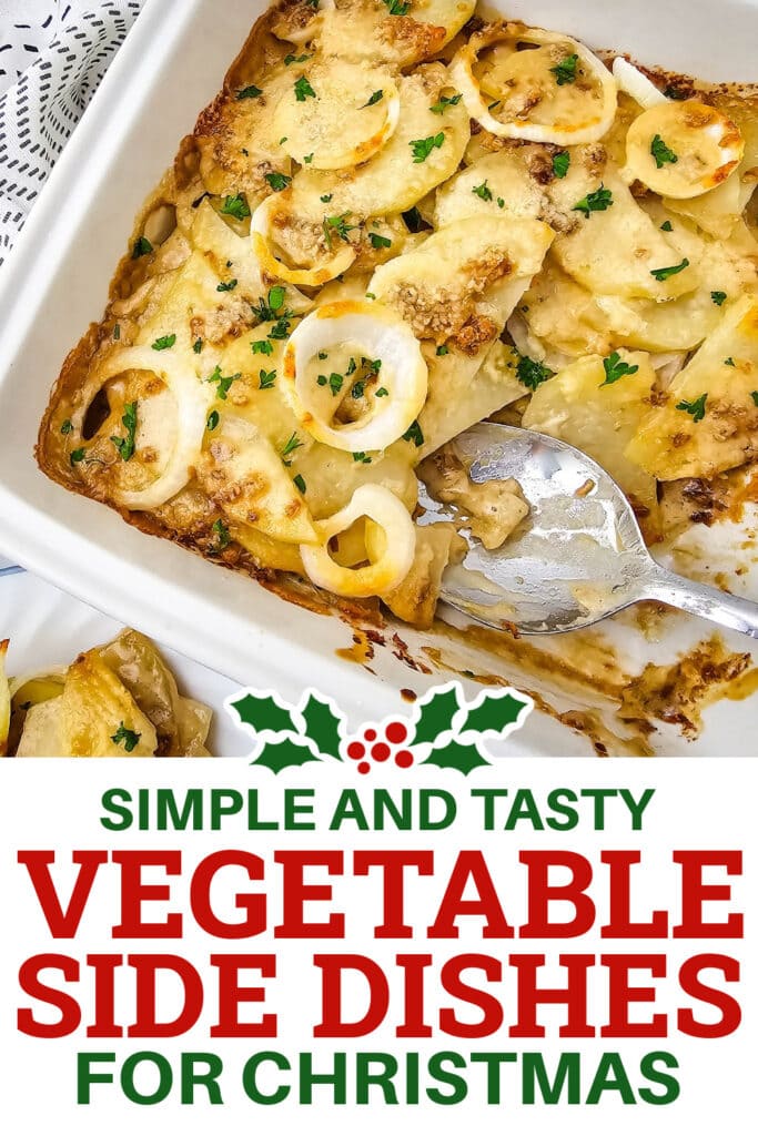 Christmas Vegetable Sides - french onion potato bake copy