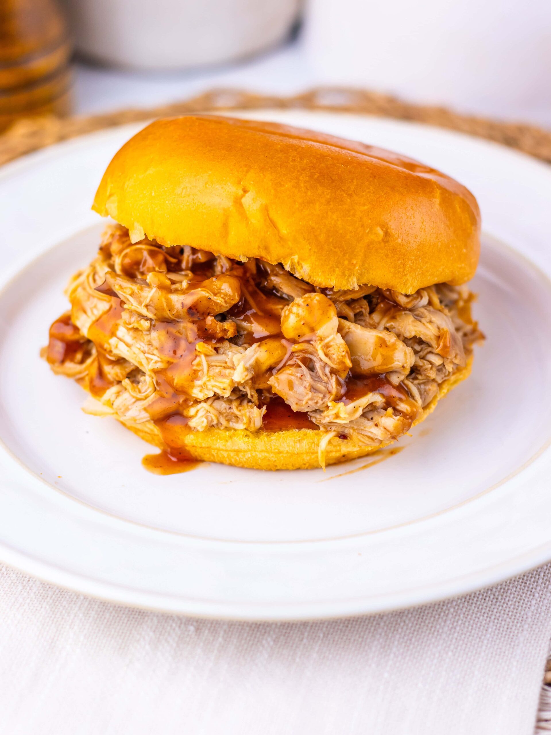 Slow Cooker Cranberry BBQ Pulled Chicken