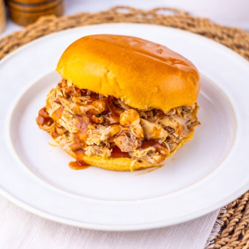 Slow Cooker Cranberry BBQ Pulled Chicken