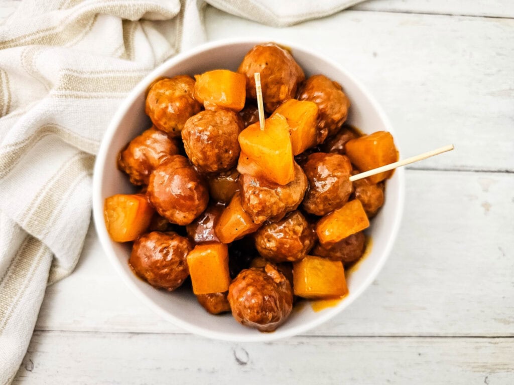 Crockpot Sweet and Sour Meatballs