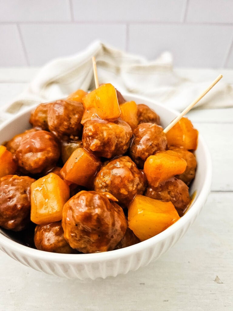 Crockpot Sweet and Sour Meatballs