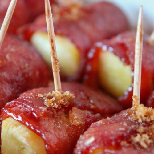 Bacon Wrapped Pineapple Bites