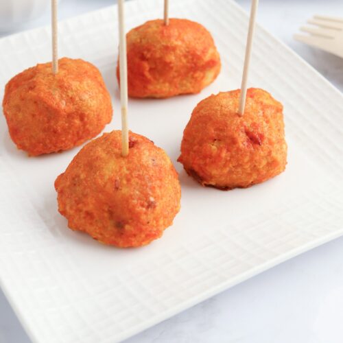 Baked Buffalo Chicken Meatballs