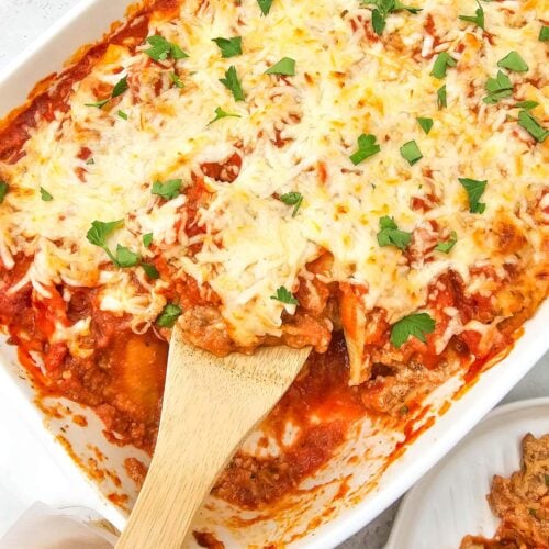 Cheesy Italian Stuffed Shells Casserole