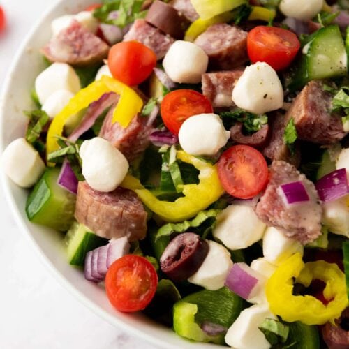 Italian Chopped Salad with Zesty Dressing
