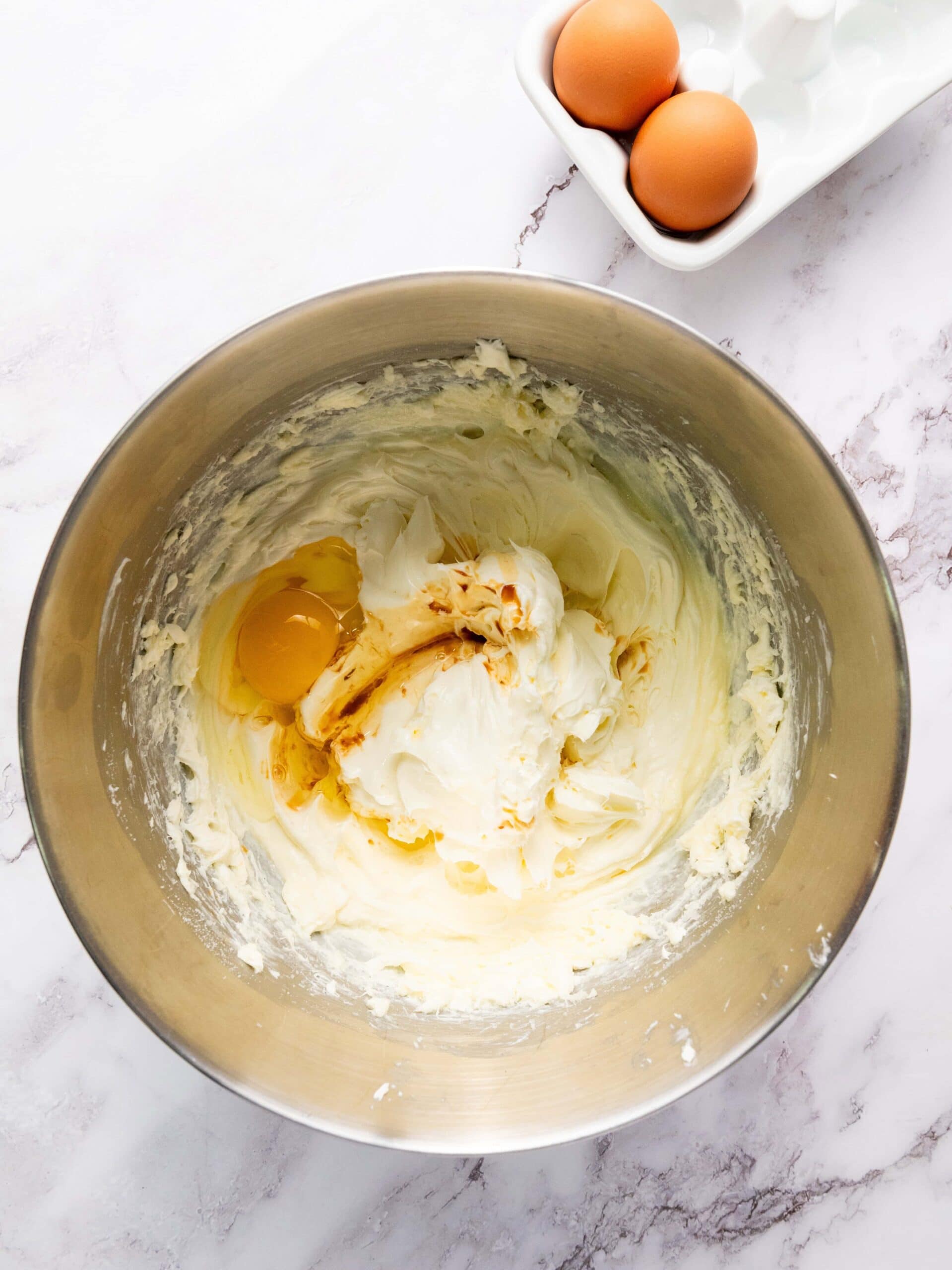 Passion Fruit Cheesecake Process Photo