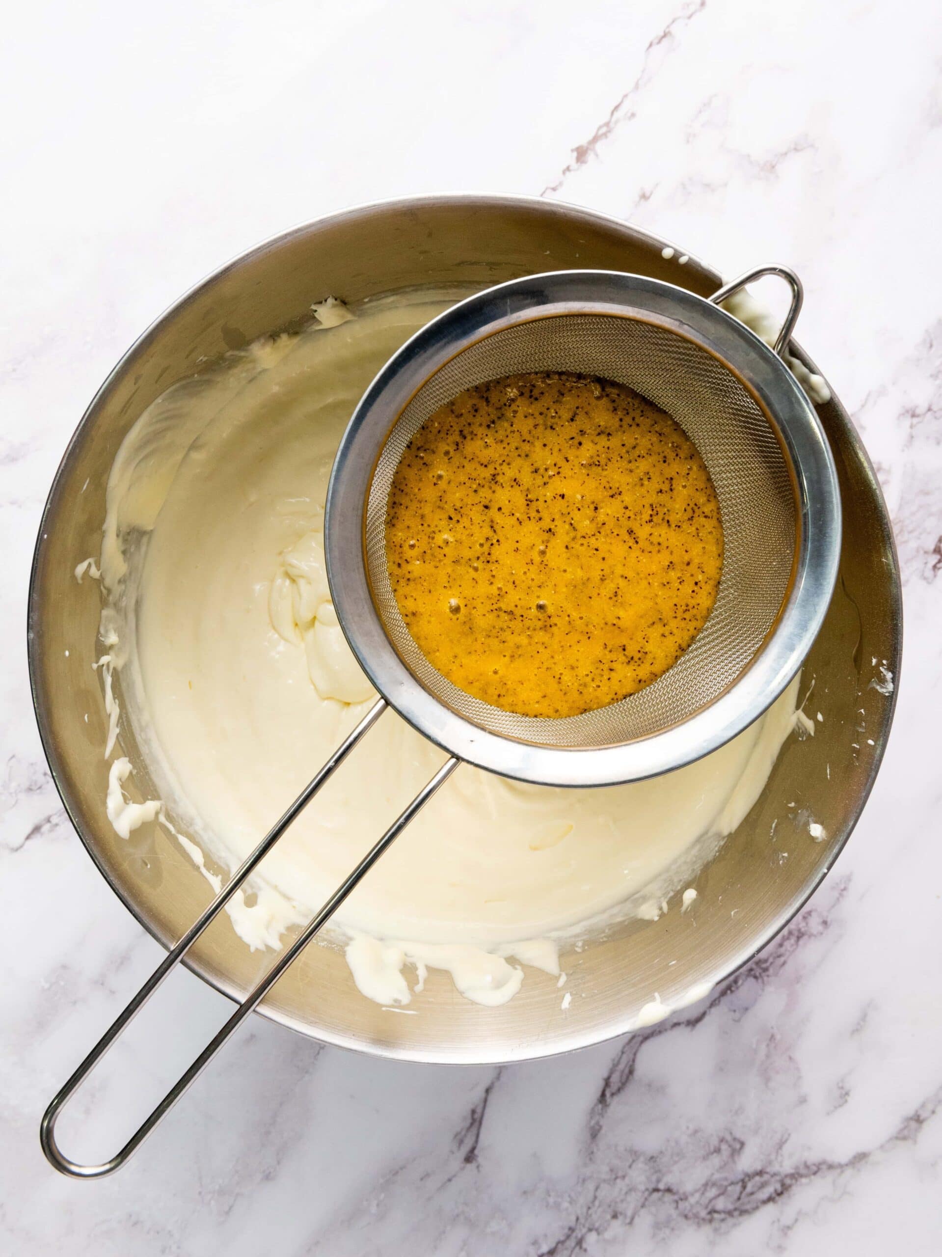 Passion Fruit Cheesecake Process Photo