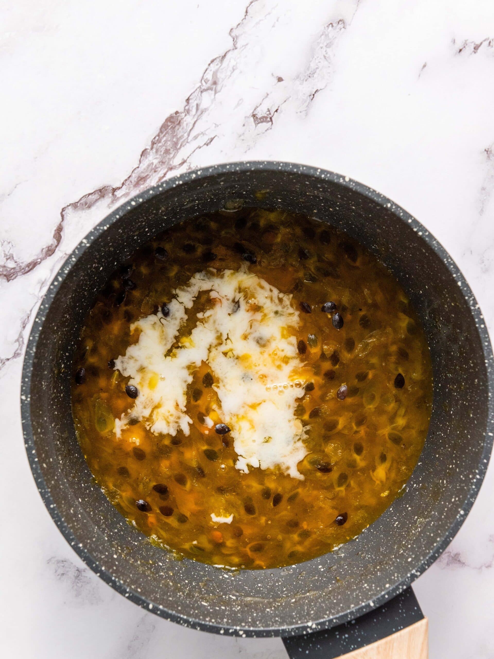Passion Fruit Cheesecake Process Photo
