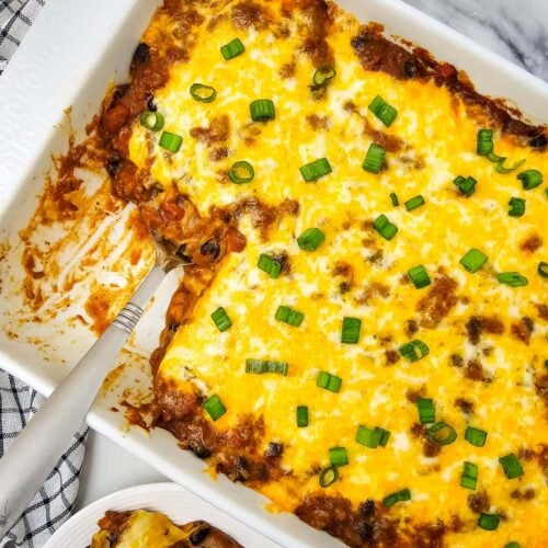 Mexican Lasagna Tortilla Casserole