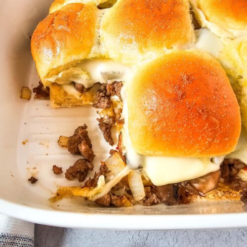 Mushroom and Swiss Sliders
