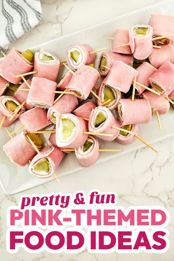 Pink Food Ideas-Pickle Ham Rolls copy