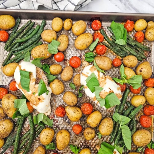 Sheet Pan Chicken Caprese